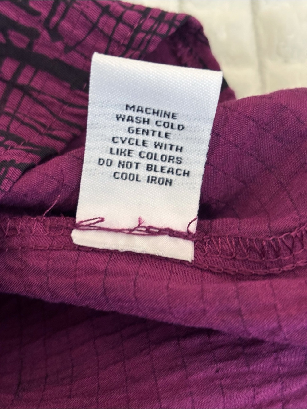 Habitat Purple & Black Toggle Button Front Shirt XL - Picture 6 of 6